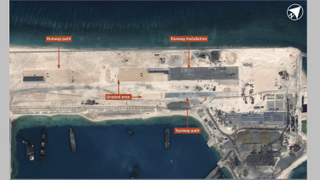 Illustration for article titled China Is Turning a Remote Reef Into an Artificial Island With a Runway